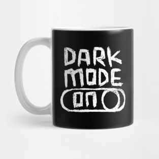 Dark Mode ON in Hand Writing Mug